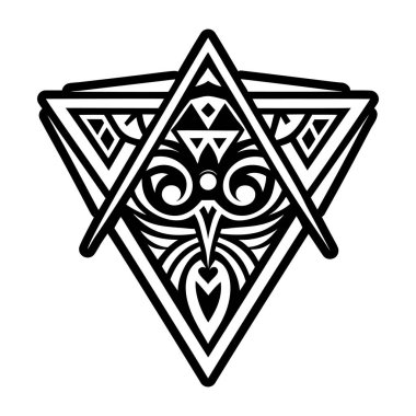 kabile dövmesi tasarımı vektör sanat çizimi