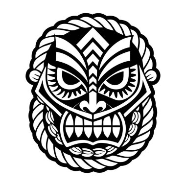 Bir maske ve maskenin vektör tasarımı