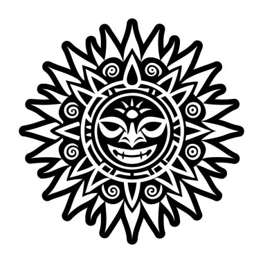 soyut güneş ikonu. vektör çizimi tasarımı