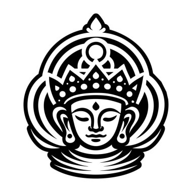 Nilüferli Buddha, illüstrasyon