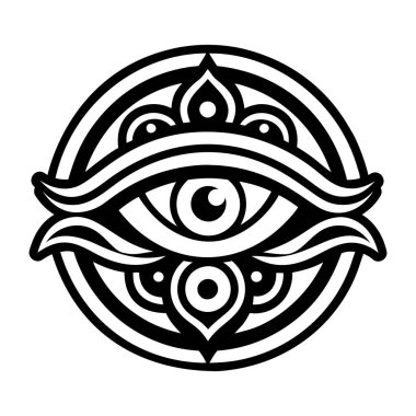 Gözü morarmış bir vektör çizimi