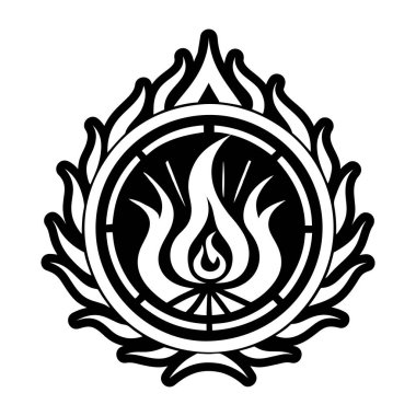 Bir çiçeğin vektör illüstrasyonu