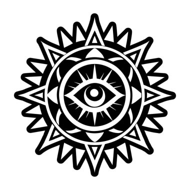 Göz simgesi, basit illüstrasyon