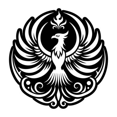 kartal logosu tasarım şablonu, vektör illüstrasyonu