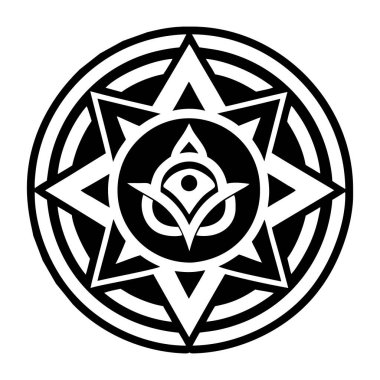 mandala sanat vektör illüstrasyon tasarımı