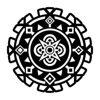 mandala. Dekoratif süs. Hint süsü.