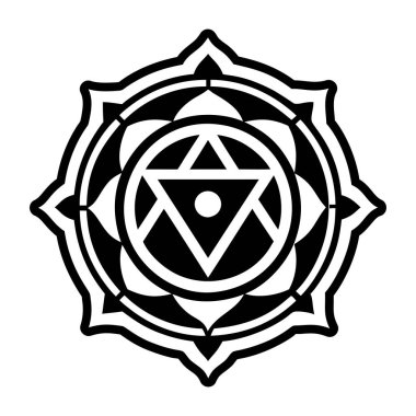 Çakra akış sembolünün tam biçimli simgesi