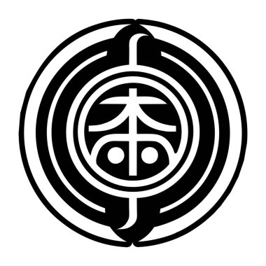 Reiki işaret simgesinin doldurulmuş bir biçim simgesi