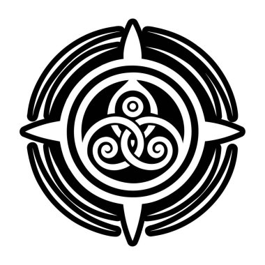 Kabartma biçiminde sarmal sembol simgesi