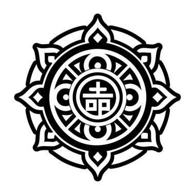 Kutsal Tibet sembolünün bir simgesi.