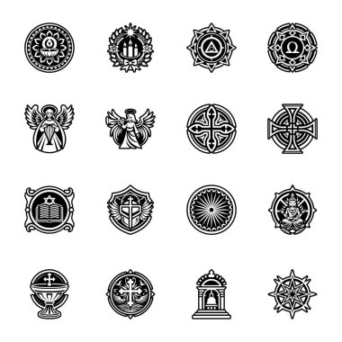 Din Icons set, anahat stili