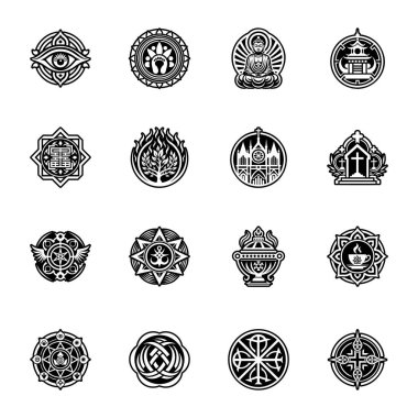 Simgeli dörtlü demet