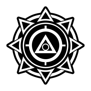 Pusula ve pusula ile üçgen sembolü