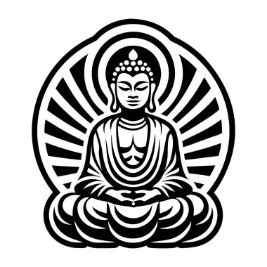 Buda heykeli sembolünün bir simgesi.