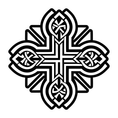 Haç sembolünün doldurulmuş bir simgesi