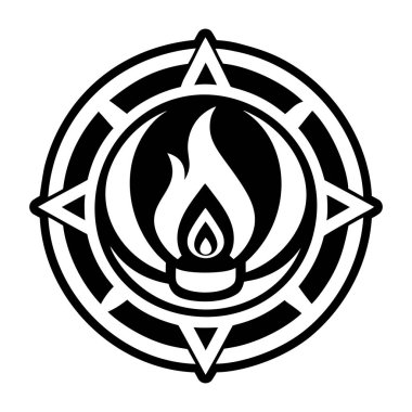 Aydınlanma simgesi simgesi katı biçiminde