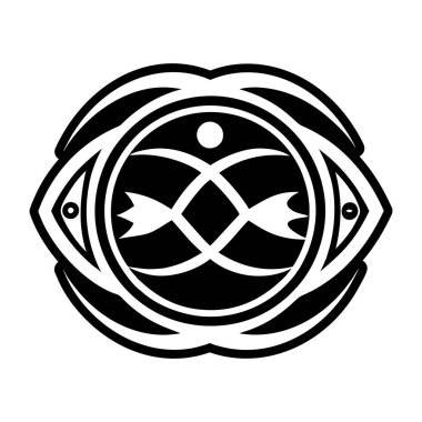 Tam biçimli Ichthys sembol simgesi