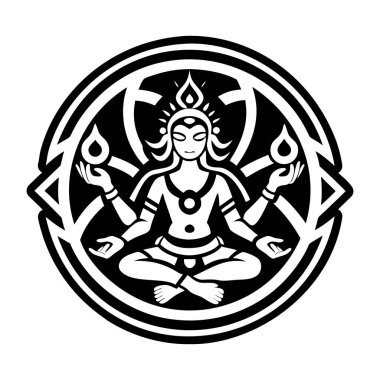 İlahi sembolün dolu bir biçim simgesi