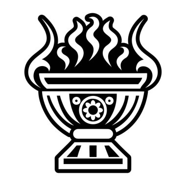 Tütsü yakıcı simgesi tam biçimli