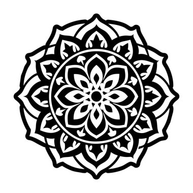 Mandala çiçek simgesi biçiminde