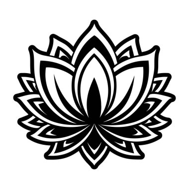 Kabartma biçiminde nilüfer çiçeği simgesi