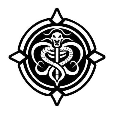 Yılan tanrısı sembolünün katı bir simgesi.