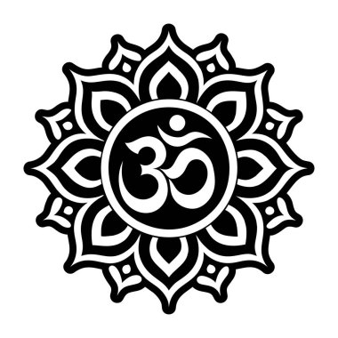 Kabartma biçiminde Om simgesi simgesi