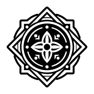 Katı bir şekilde kutsal sembol simgesi