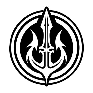 Trident trishul simgesi tam biçimli