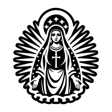 Dolu biçimdeki Bakire Meryem simgesi simgesi