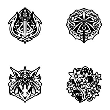 Dekoratif kabile dövme dizaynı..