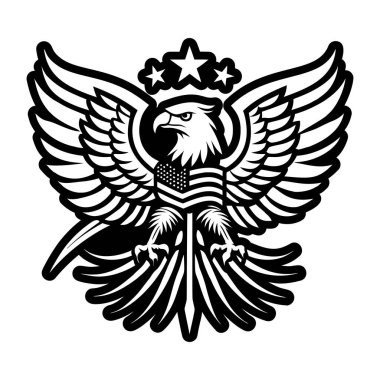 Katı tarzda bir kartal bayrağı simgesi