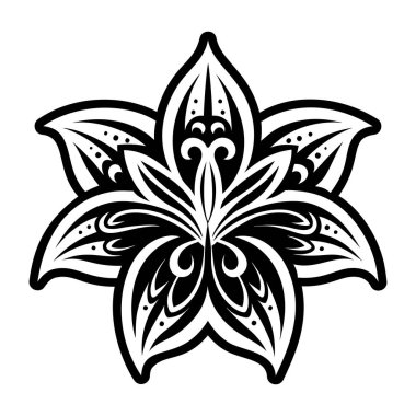 Zambak dövmesinin katı bir simgesi