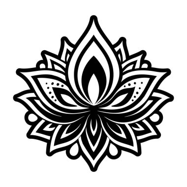 Nilüfer çiçeğinin doldurulmuş bir simgesi