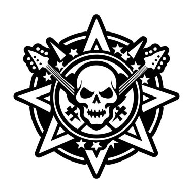 Kaya kafatasının doldurulmuş bir simgesi