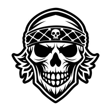 Kafatası bandana sembolünün bir sembol şekli