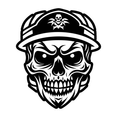 Kafatası kapağı sembolünün doldurulmuş bir simgesi