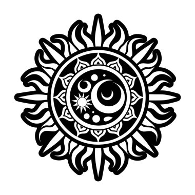 Tutulma sembolü simgesi biçiminde simge