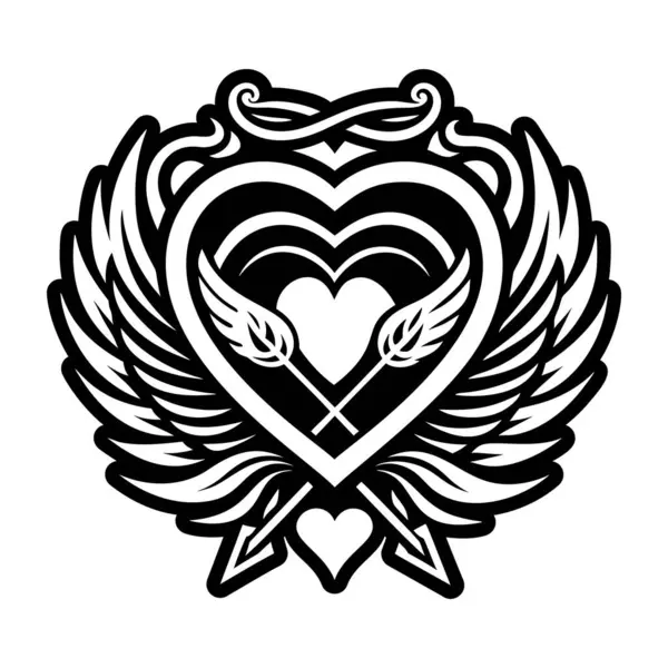 Aşk tanrısı dövme simgesi tam biçiminde dizayn edildi