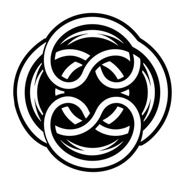 Birbirine bağlı çemberlerin bir simgesi