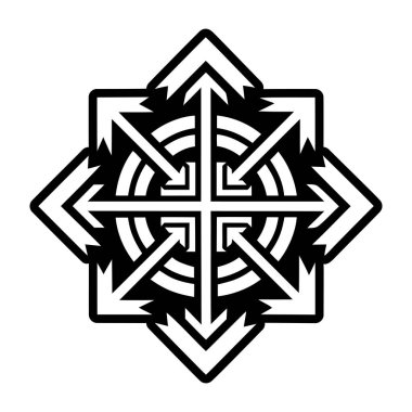 Bir Kelt haçının vektör illüstrasyonu