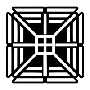 Dini işaret simgesi katı biçimde