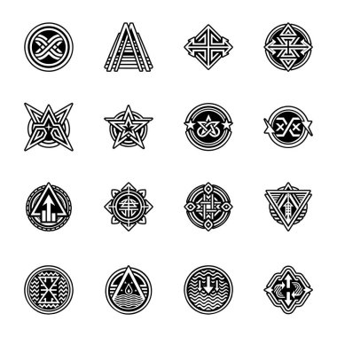 Dokuz adet altı simge demeti