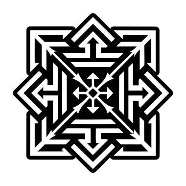 Basit biçimdeki soyut geometrik öge