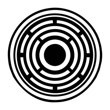 Katı biçimde eşmerkezli halka simgesi