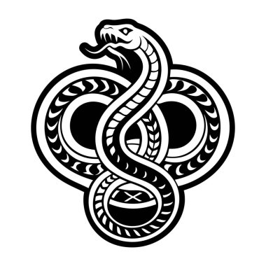 Yılan simgesi simgesi katı biçimde simgesi