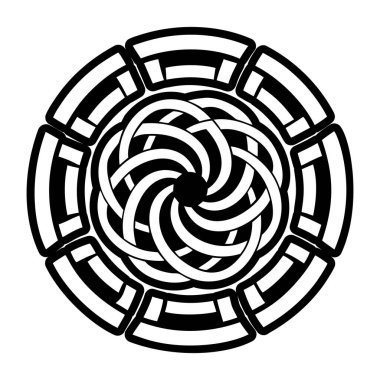 Spiral bitiş simgesinin doldurulmuş bir biçim simgesi