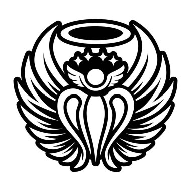 Bir kuşun vektör çizimi