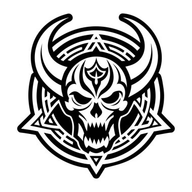 Katı biçimdeki iblis simgesi simgesi