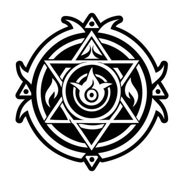 Füzyon mührü simgesi katı biçimde simgesi